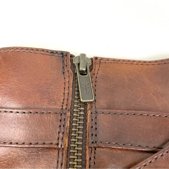 Brown Leather Ankle Boots - Picture 3 of 8